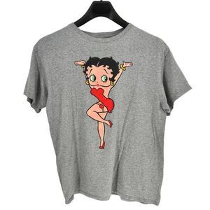Vintage Betty Boop Grey T-Shirt Size L